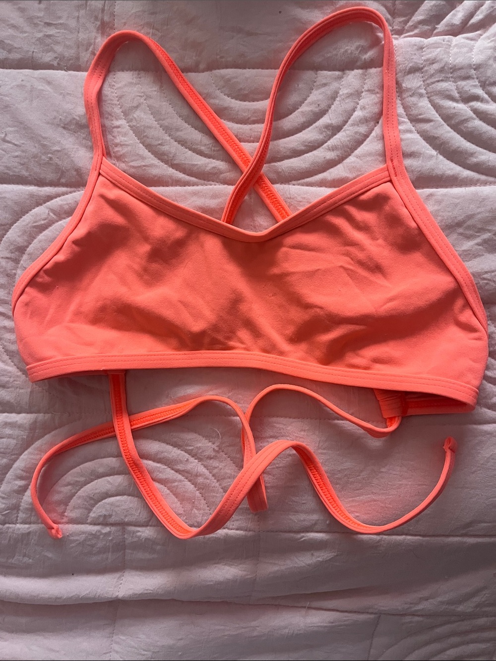 Jolyn “Ryan” Women's Coral Strappy Bikini Top